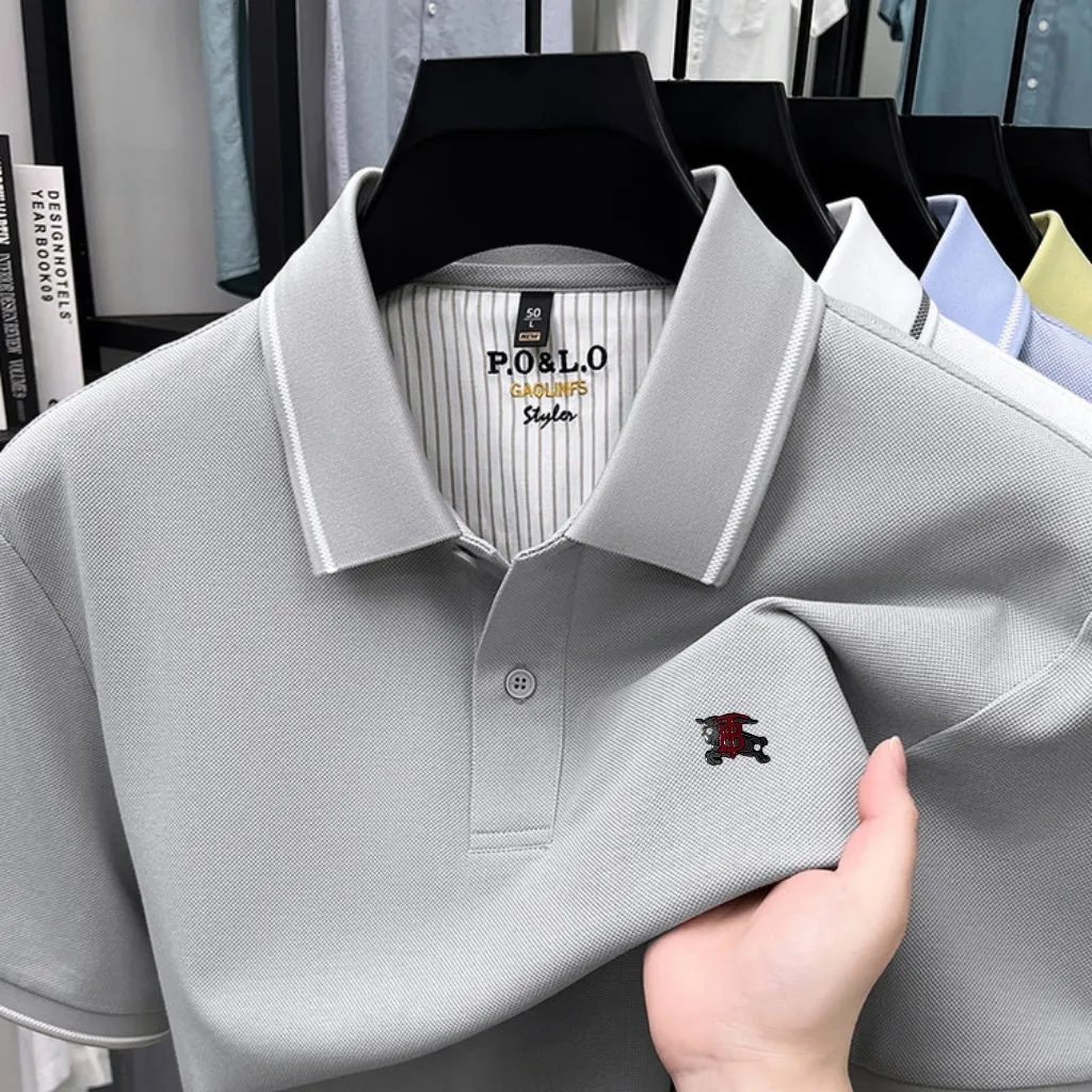 🌹 🌹 P135 26 Quality POLO ， 100% ， Breathable ， LOGO， ⚡️ T ⚡️ ， ！Sizes：M-4XL（ 210 、 。